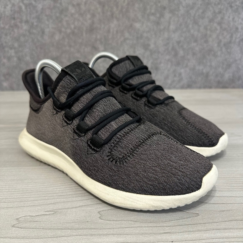 Adidas Tubular Shadow Sneakers Womens 7 Dark Gray Knit Casual Athletic Shoes